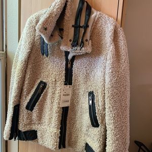 Zara faux fur Bomber Jacket